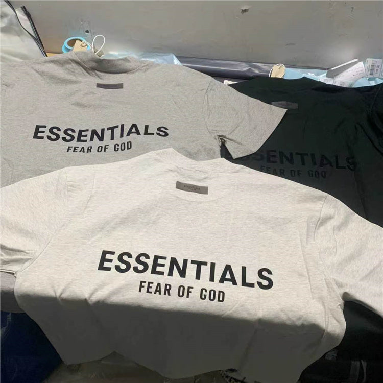 Beige Fear of God Essentials T-Shirt